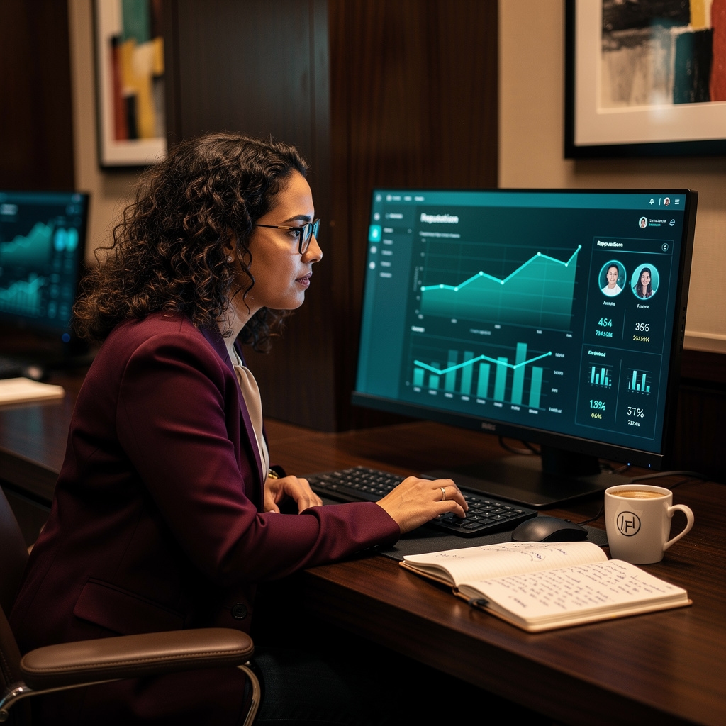 Profesional costarricense aprendiendo estrategia digital